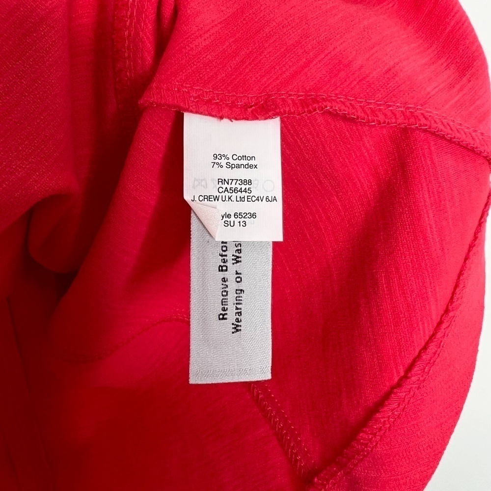 J. Crew Dress Princess Cut Dress Spandex Knit Pink Sleeveless - Picture 4 of 5